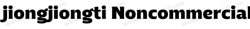 jiongjiongti Noncommercial字体转换